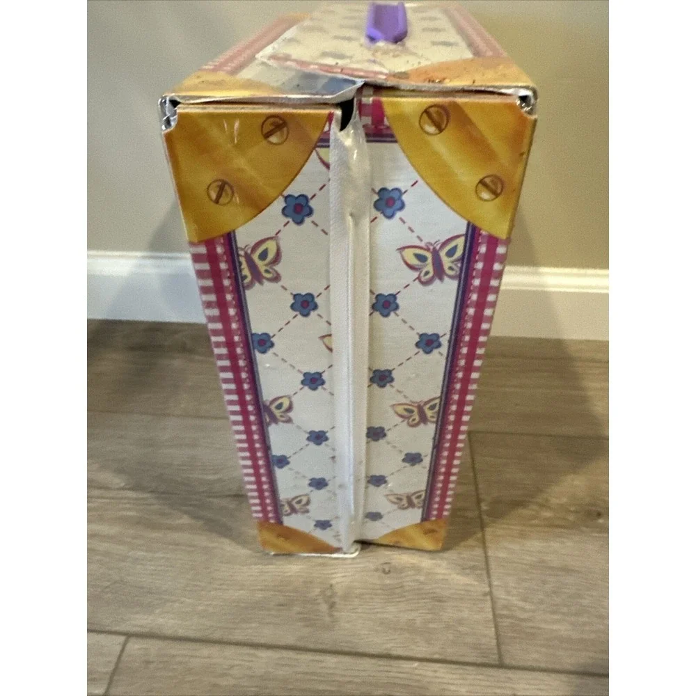 Barbie Doll 1997 Travel Carry Case Trunk No. 12010 Tara‎ Toy Corp. Pink Plaid